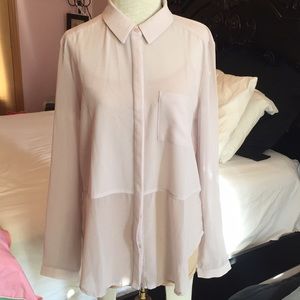 Lush sheer shirt - M